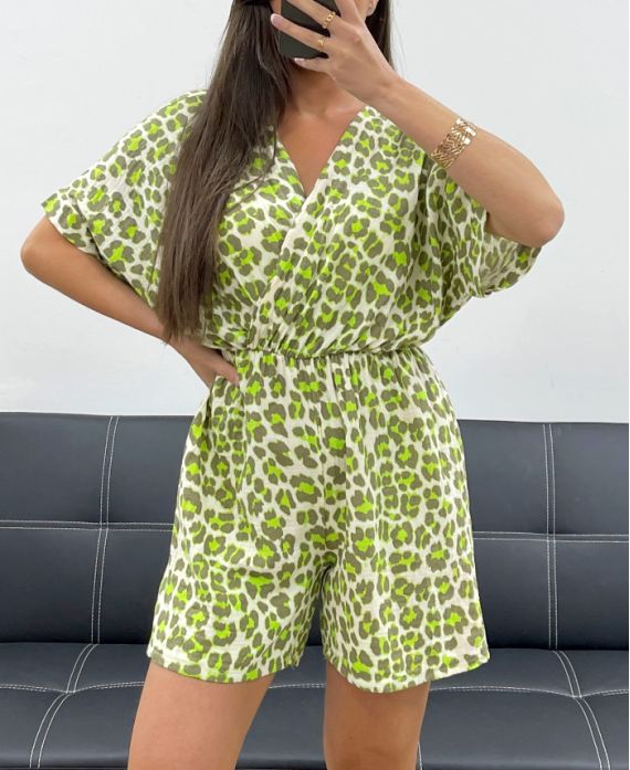 KATOENEN GAASPAK NEON LEO PE2038 GROEN