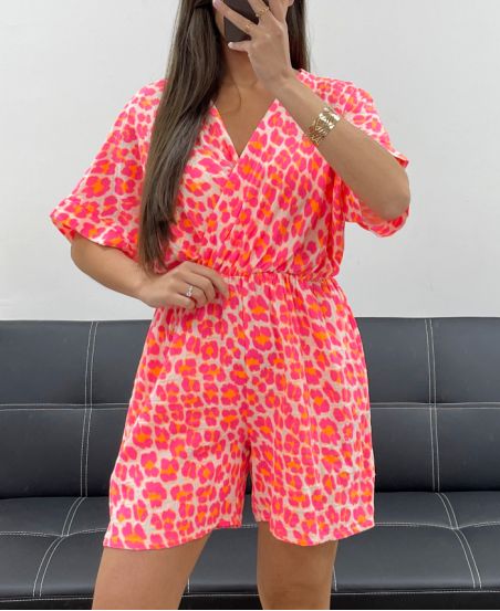 LEO PE2038 FUSHIA NEON KATOENEN GAASPAK