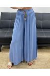 SOEPELE BROEK MET WIJDE PIJPEN + LINK PE2487 BLAUW