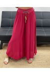 SOEPELE BROEK MET WIJDE PIJPEN + LINK SS2487 BORDEAUX