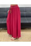 SOEPELE BROEK MET WIJDE PIJPEN + LINK SS2487 BORDEAUX