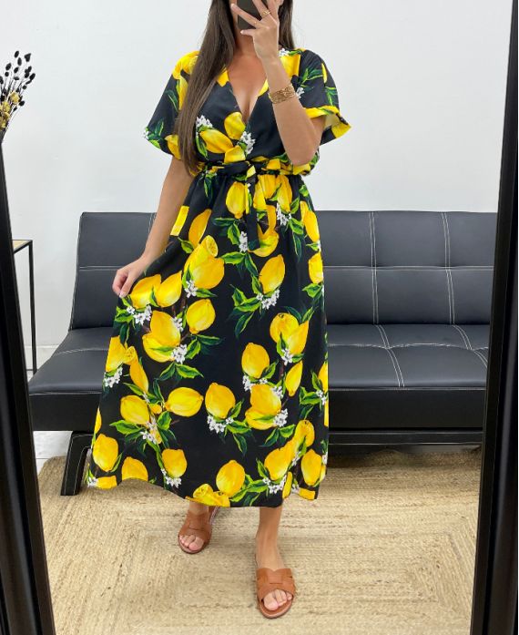 ROBE LEMON PE2015 NOIR
