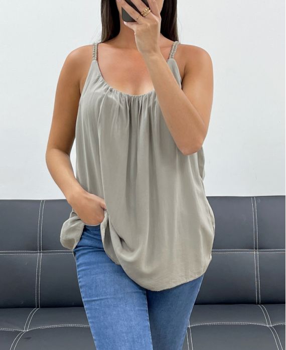 PE1345 TAUPE PE1345 GEFLOCHTENES ARMBAND FLUID TOP