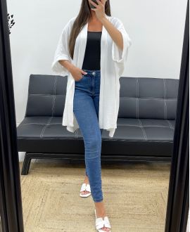 KIMONO PE2027 BLANC