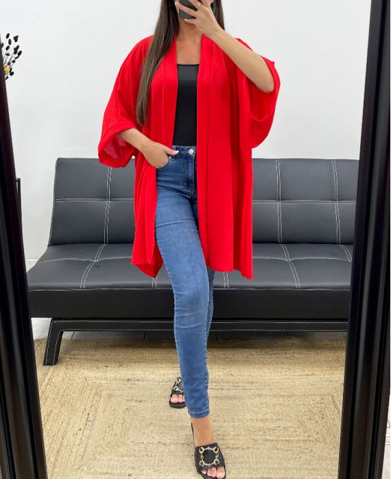 KIMONO PE2027 ROUGE