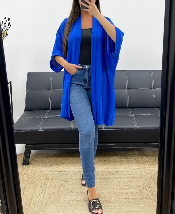 KIMONO PE2027 BLEU ROYAL