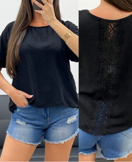 TOP DOS DENTELLE PE1401 NOIR
