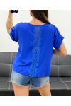 TOP DOS DENTELLE PE1401 BLEU ROYAL