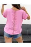 TOP DOS DENTELLE PE1401 ROSE BARBIE