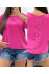 TOP DOS DENTELLE PE1401 FUSHIA