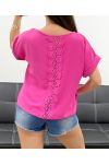 TOP DOS DENTELLE PE1401 FUSHIA