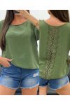 TOP DOS DENTELLE PE1401 KAKI