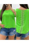 TOP DOS DENTELLE PE1401 VERT