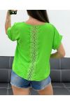 TOP DOS DENTELLE PE1401 VERT
