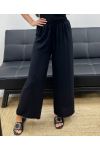 PANTALON FLUIDE LARGE PE0153 NOIR