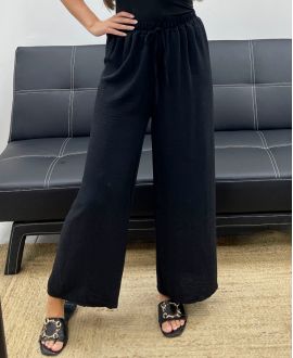 PANTALON FLUIDE LARGE PE0153 NOIR