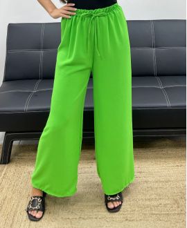 PANTALON FLUIDE LARGE PE0153 VERT