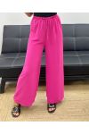 PANTALON FLUIDE LARGE PE0153 FUSHIA