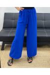 PANTALON FLUIDE LARGE PE0153 BLEU ROYAL