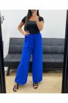 PANTALON FLUIDE LARGE PE0153 BLEU ROYAL