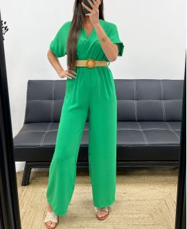 TROUSER + BELT COMBINATION PE2337 GREEN