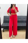 TROUSER + BELT COMBINATION PE2337 RED