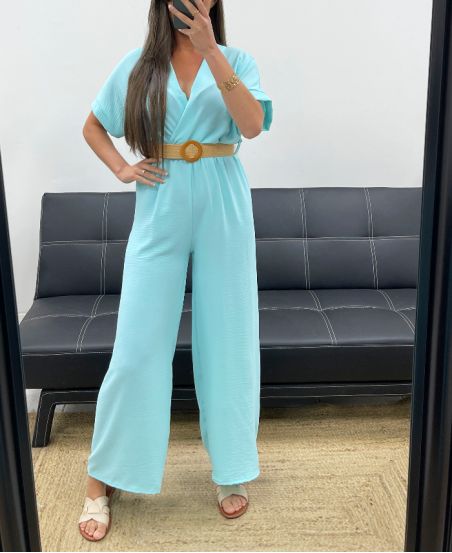 TROUSER + BELT COMBINATION PE2337 PASTEL