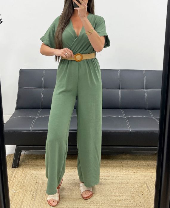 COMBINATION PANTS + BELT PE2337 KHAKI