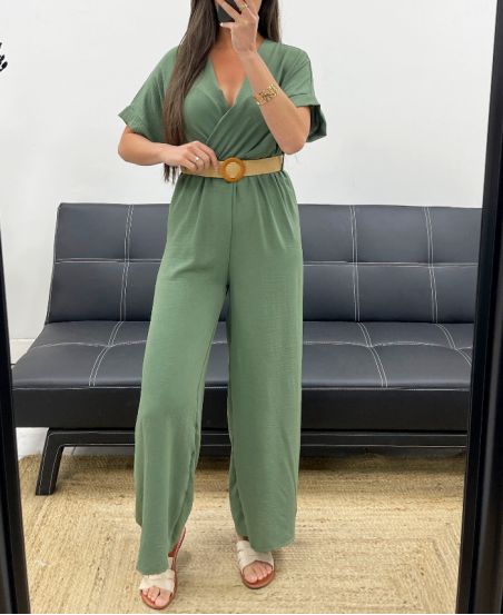 COMBINATION PANTS + BELT PE2337 KHAKI