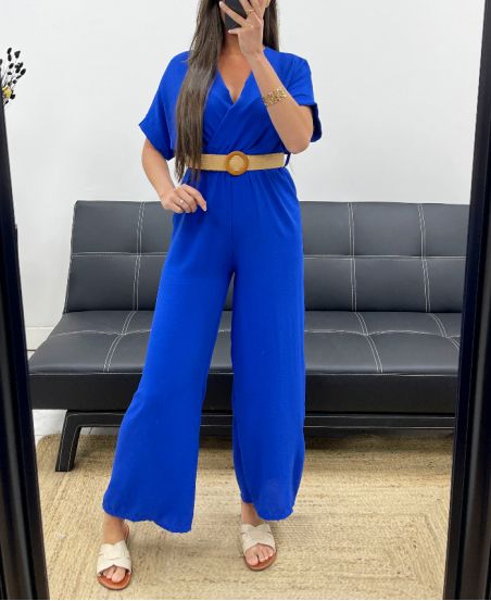 TROUSER + BELT COMBINATION PE2337 ROYAL BLUE