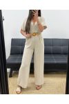 TROUSER + BELT COMBINATION PE2337 BEIGE