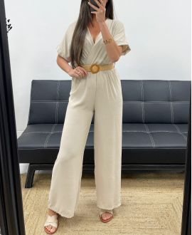 TROUSER + BELT COMBINATION PE2337 BEIGE