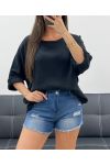 PE1254 BAWEŁNIANY TOP Z GAZY