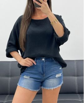 PE1254 BAWEŁNIANY TOP Z GAZY