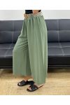 3/4 WIDE PANTS + FREE ADJUSTABLE BELT PE5291 KHAKI