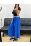 3/4 WIDE PANTS + ADJUSTABLE BELT OFFERED ROYAL BLUE