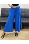 3/4 WIDE PANTS + ADJUSTABLE BELT OFFERED ROYAL BLUE