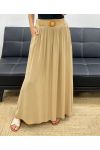 2-POCKET LONG SKIRT + FREE BELT PE5269 CAMEL