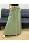 2-POCKET LONG SKIRT + FREE BELT PE5269 KHAKI
