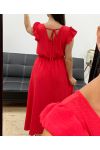 MAXIKLEID MIT SCHNÜRUNG PE5282 ROT