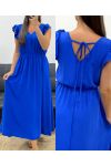 TIE BACK MAXI DRESS PE5282 ROYAL BLUE