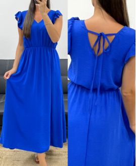 SUKIENKA MAXI Z WIĄZANIEM PE5282 ROYAL BLUE