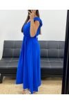 TIE BACK MAXI DRESS PE5282 ROYAL BLUE