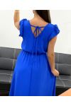 TIE BACK MAXI DRESS PE5282 ROYAL BLUE