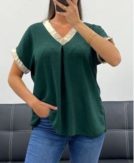 TOP COL V DETAILS GOLD PE5262 VERT