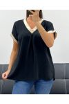TOP COL V DETAILS GOLD PE5262 NOIR