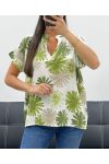 PRINTED BLOUSE PE5256 GREEN