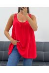 OVERSIZE-STICKEREI MIT FLIESSENDEM RÜCKEN SS1100 ROT