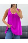 OVERSIZED FLUID BACK TOP EMBROIDERY SS1100 PURPLE