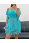 STRANDKLEID AUS SPITZE "BOHEMIAN COLLECTION" PE2220 LAGOON